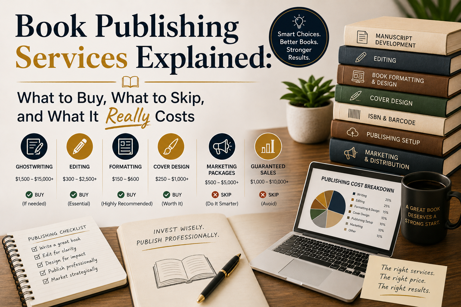 Book Publishing Services Explained: What to Buy, What to Skip, and What It Really Costs