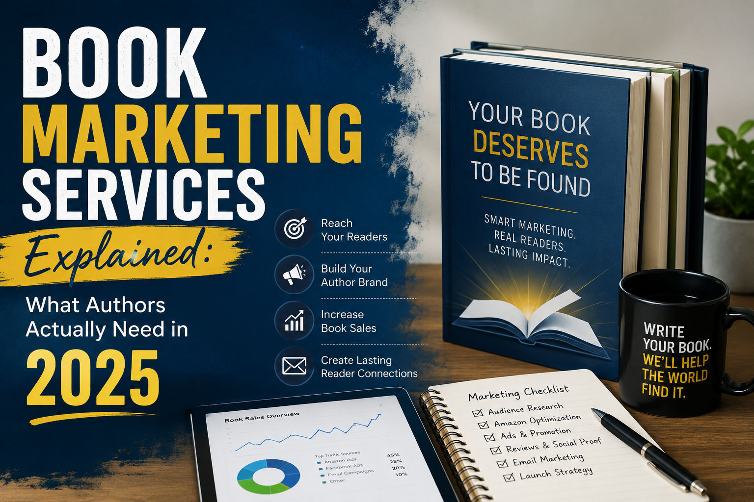 Book Marketing Services Explained: What Authors Actually Need in 2025