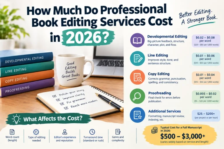 How Much Do Professional Book Editing Services Cost in 2026