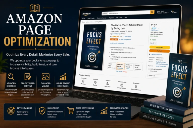 Amazon book page optimization