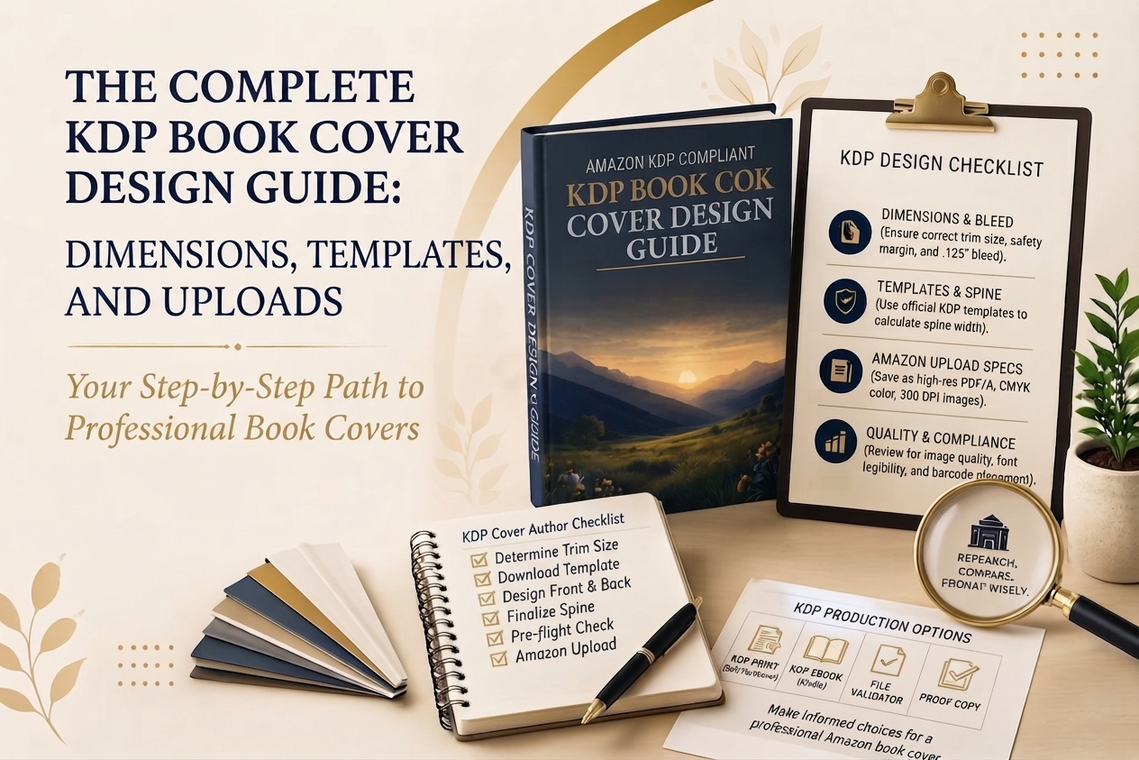 The Complete KDP Book Cover Design Guide: Dimensions, Templates, and Uploads