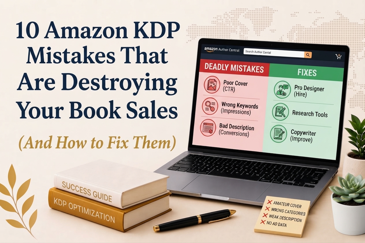 10 Amazon KDP Mistakes That Are Destroying Your Book Sales (And How to Fix Them)