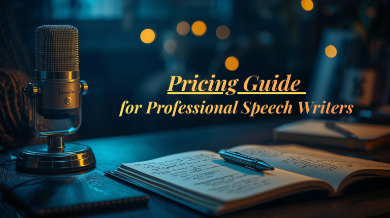 Pricing Guide for Professional Speech Writers