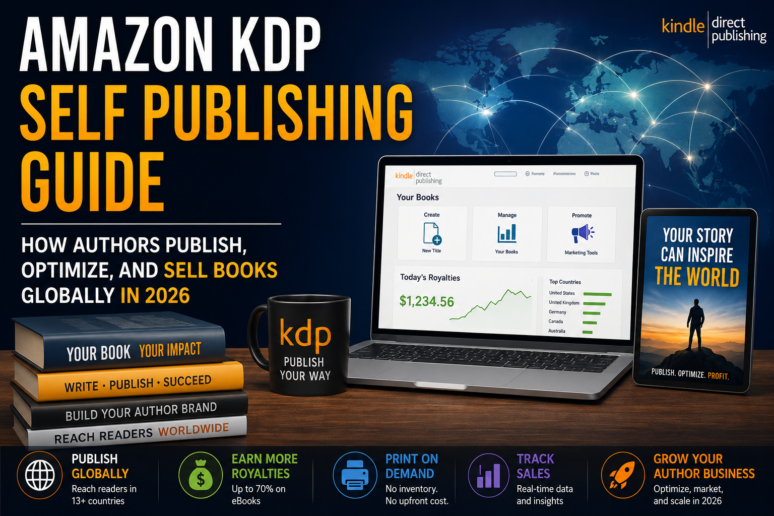 Amazon KDP Self Publishing Guide: How Authors Publish, Optimize, and Sell Books Globally in 2026