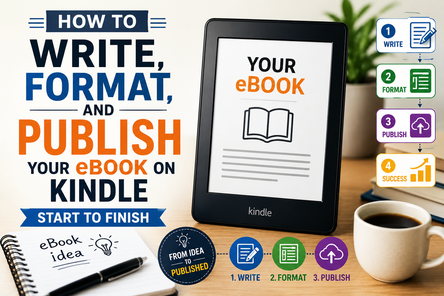 How to Write, Format, and Publish Your eBook on Amazon Kindle Start to Finish