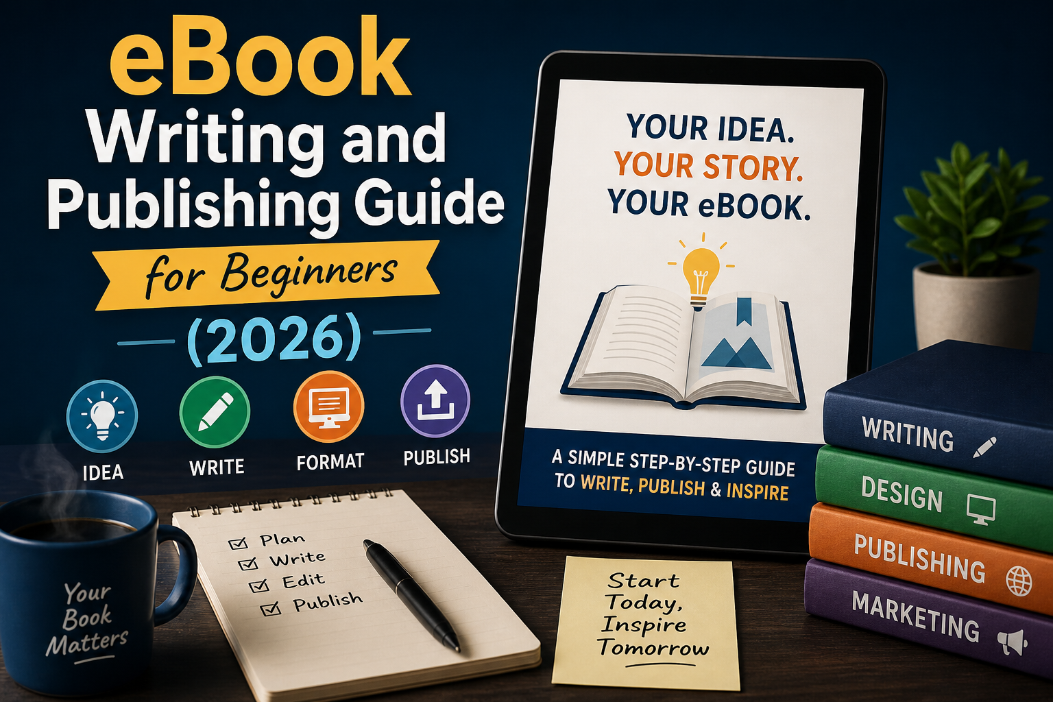 eBook Writing and Publishing Guide for Beginners (2026)