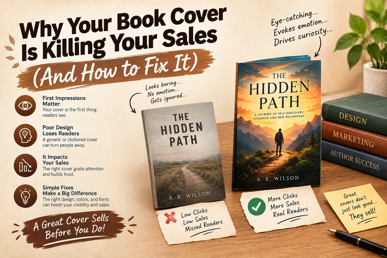 Why Your Book Cover Is Killing Your Sales (And How to Fix It)