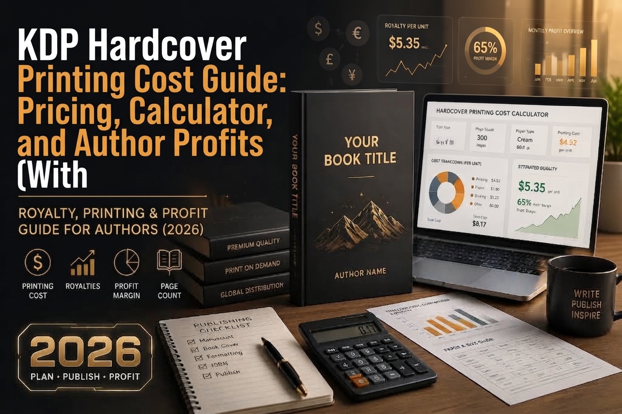 KDP Hardcover Printing Cost Guide: Pricing, Calculator, and Author Profits