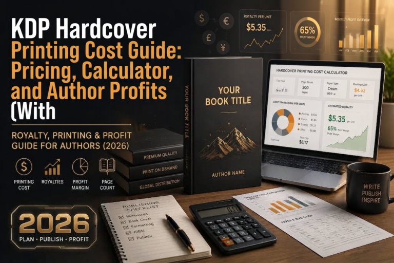 KDP Hardcover Printing Cost Guide: Pricing, Calculator, and Author Profits
