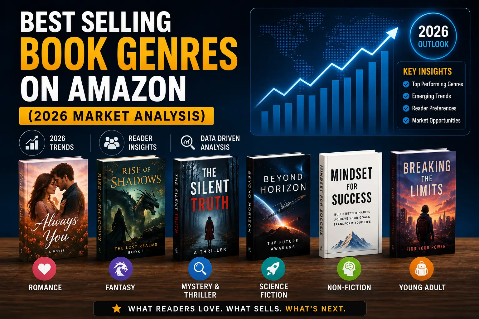 Best Selling Book Genres on Amazon (2026 Market Analysis)
