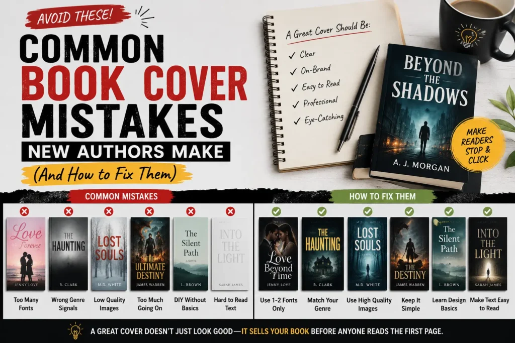Common Book Cover Mistakes New Authors Make