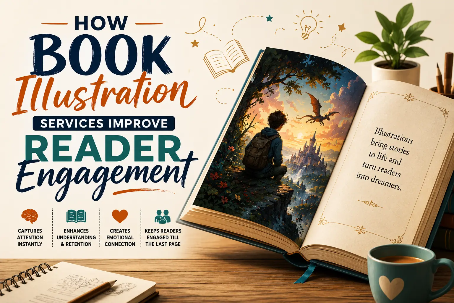 How Book Illustration Services Improve Reader Engagement