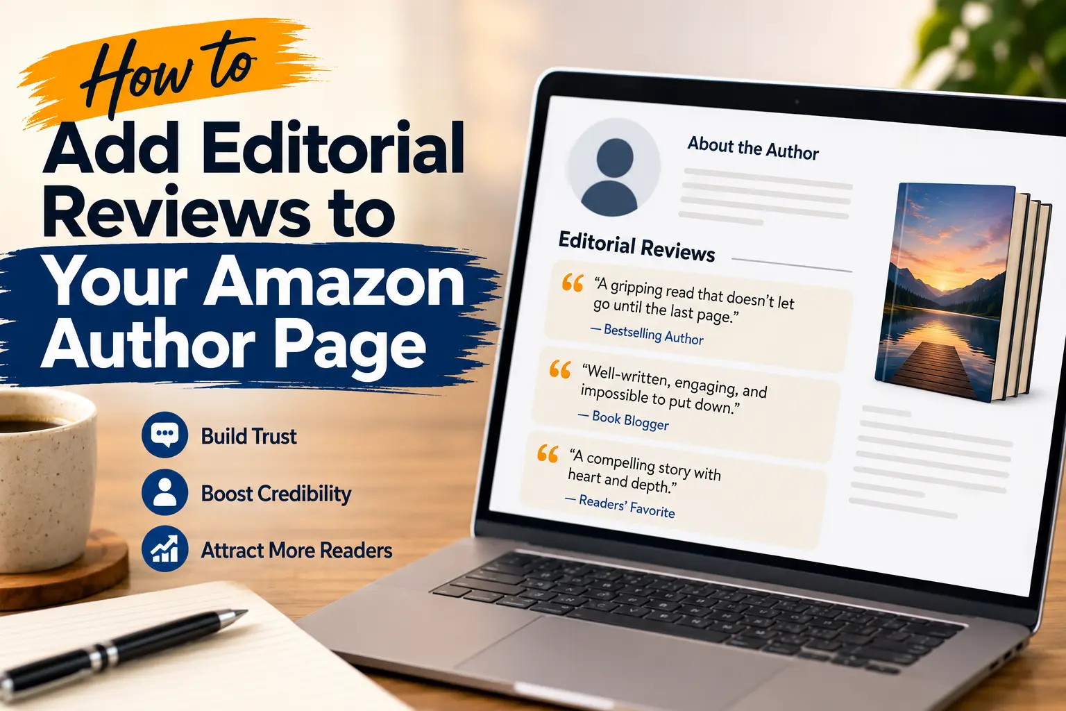 How to Add Editorial Reviews to Your Amazon Author Page