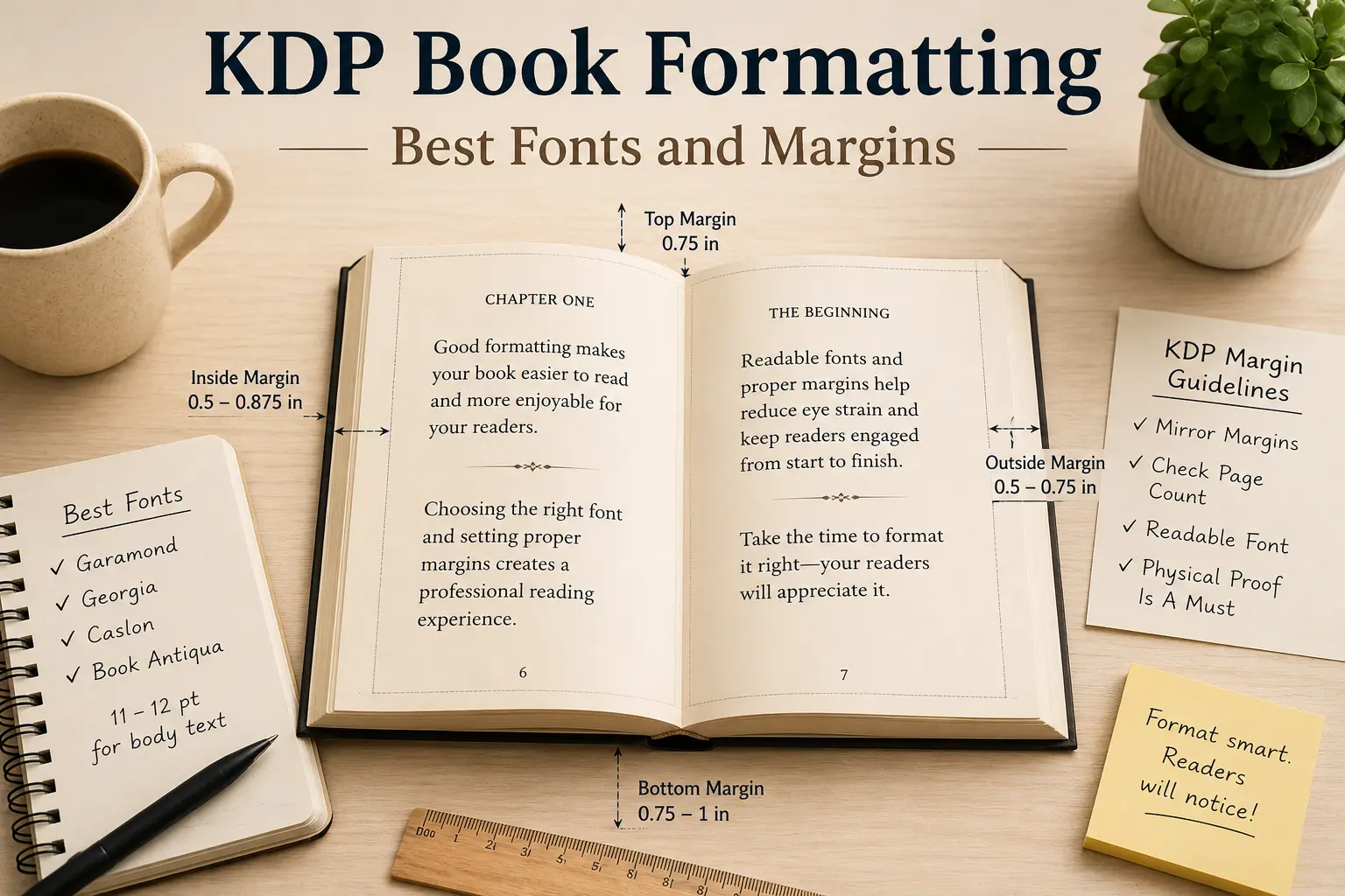 KDP Book Formatting: Best Fonts and Margins