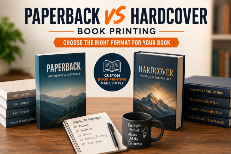 Paperback vs Hardcover Book Printing