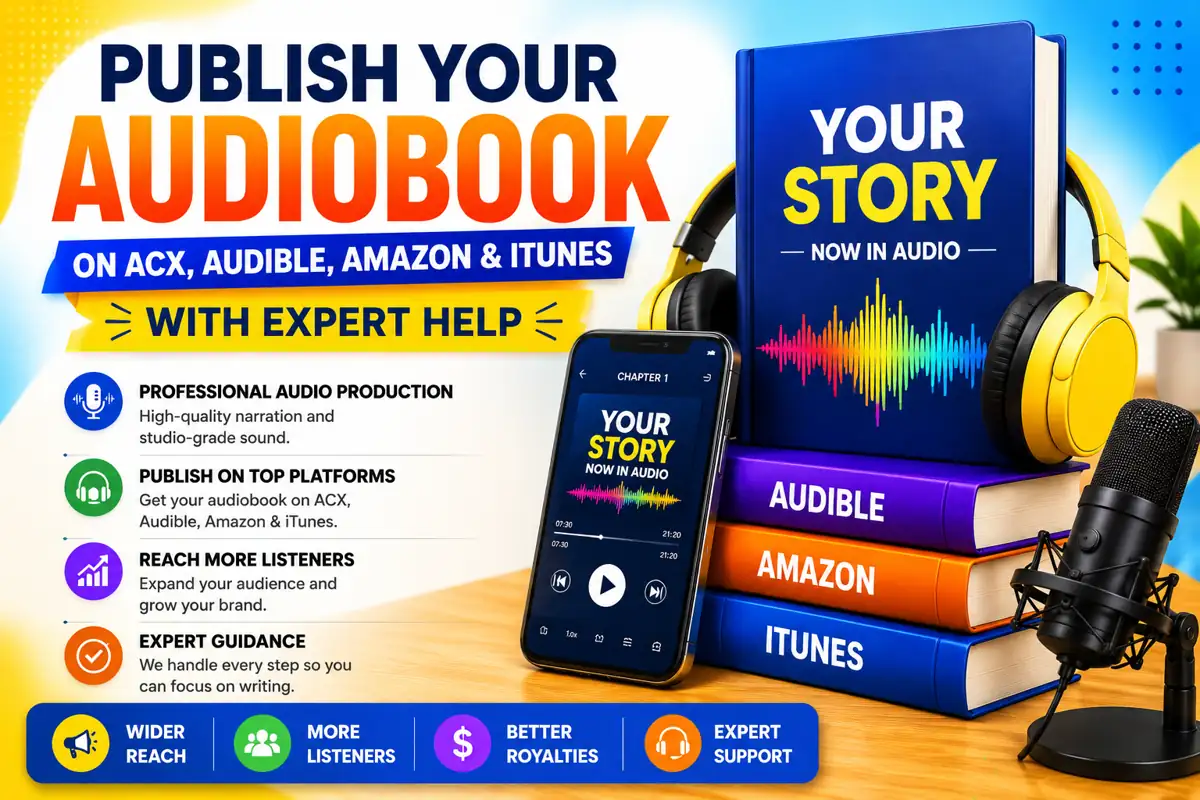 Publish Your Audiobook on ACX, Audible, Amazon & iTunes with Expert Help