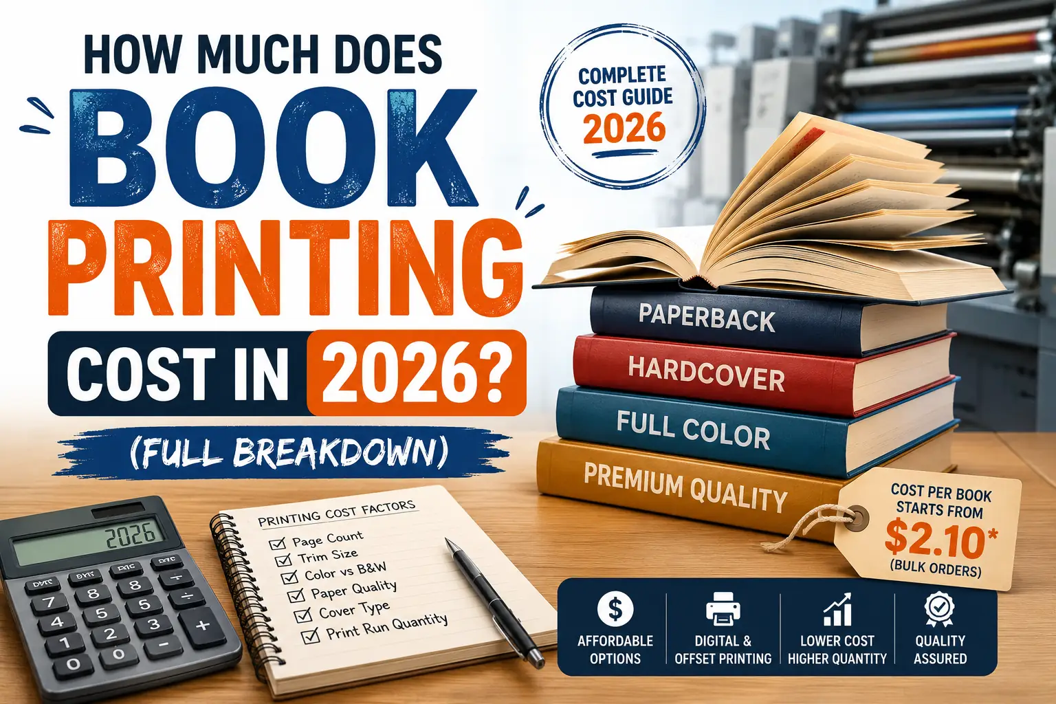 How Much Does Book Printing Cost in 2026? (Full Breakdown)