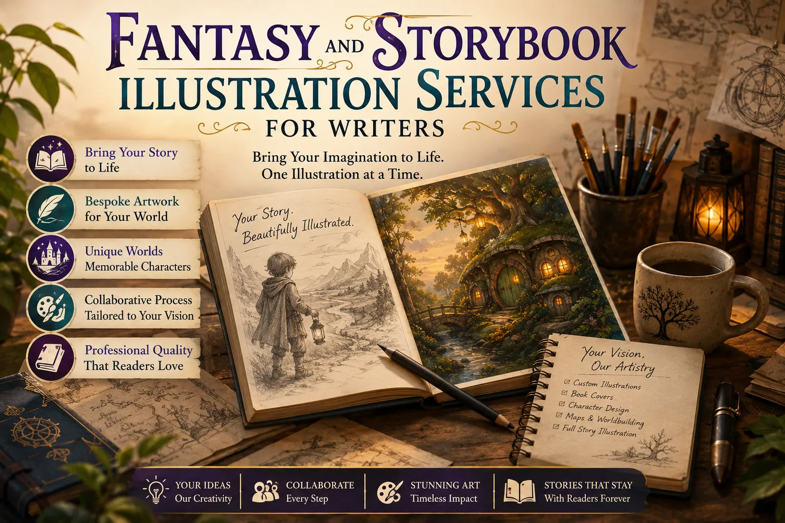 Fantasy and Storybook Illustration Services for Writers