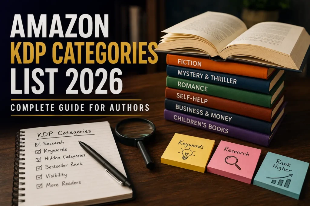 Amazon KDP Categories List 2026