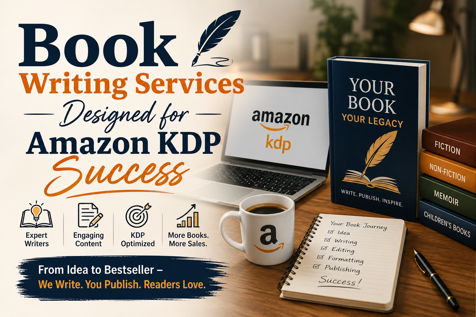 Book Writing Services Designed for Amazon KDP Success