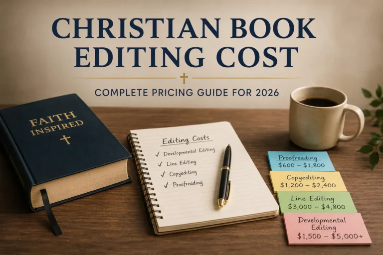 Christian Book Editing Cost: Complete Pricing Guide for 2026