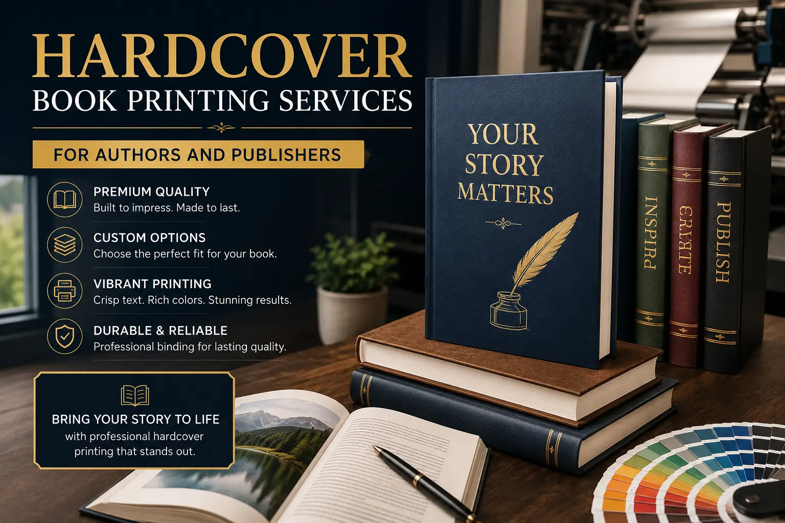 Hardcover Book Printing Services for Authors and Publishers