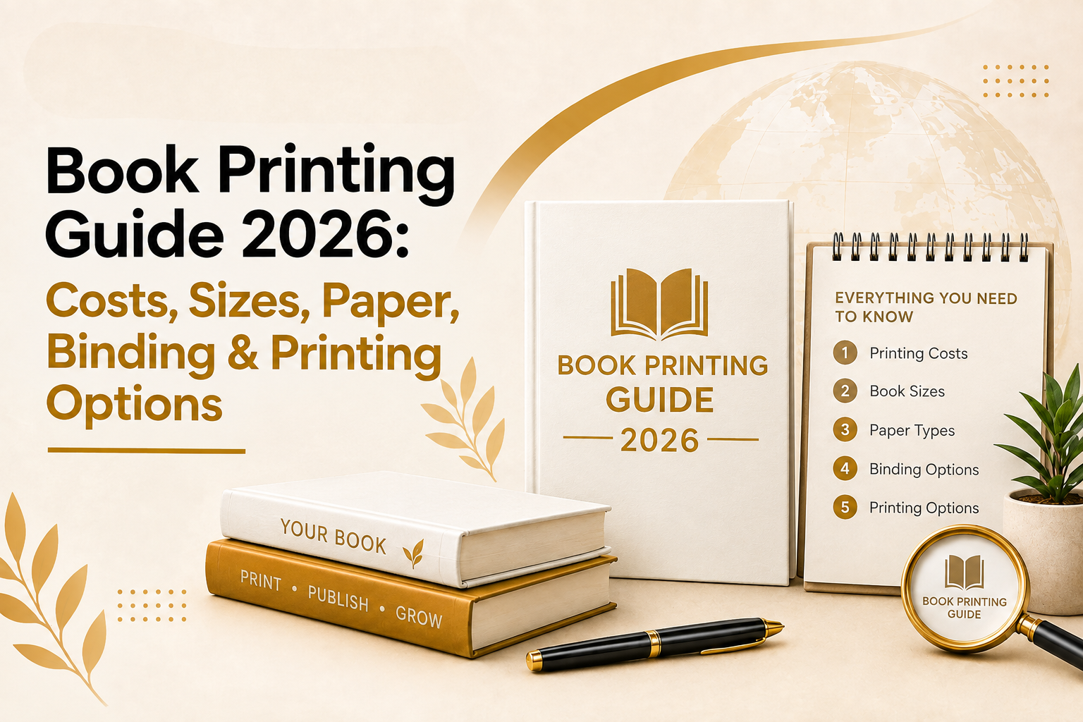 Book Printing Guide 2026: Costs, Sizes, Paper, Binding & Printing Options