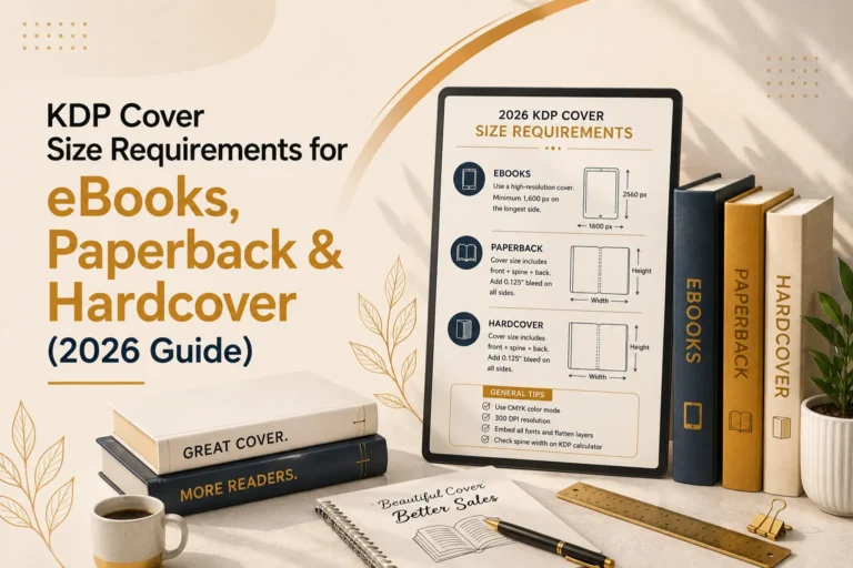 KDP Cover Size Requirements for eBooks, Paperback & Hardcover
